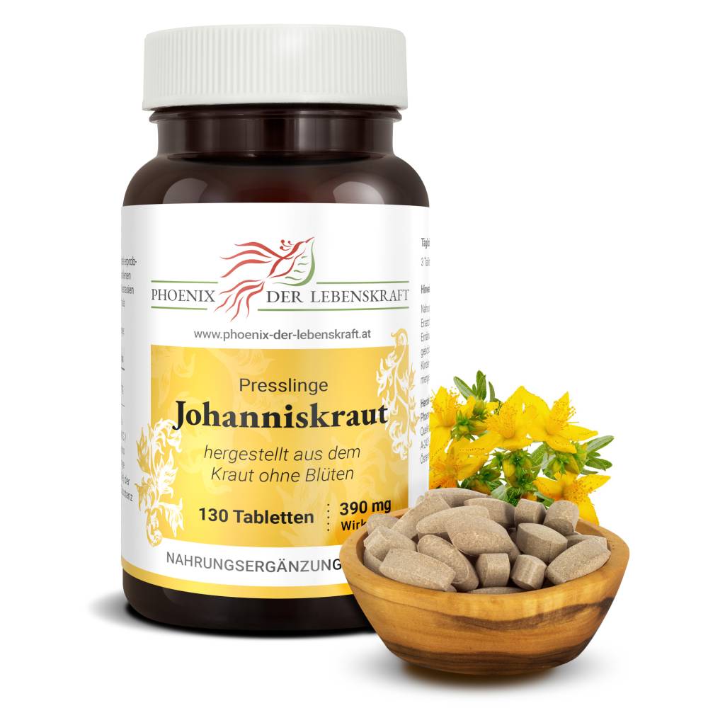 Johanniskraut (Hypericum perforatum) - Tabletten, 390 mg Wirkstoff