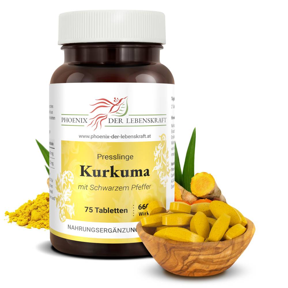 Kurkuma (Curcuma longa) - Tabletten, 660 mg Wirkstoff