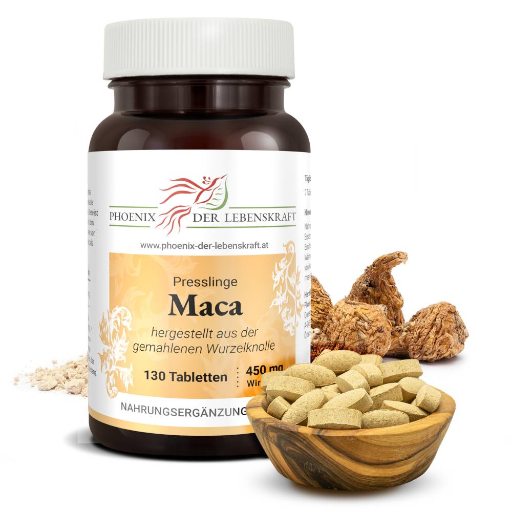 Maca (Lepidium meyenii) - Tabletten, 450 mg Wirkstoff