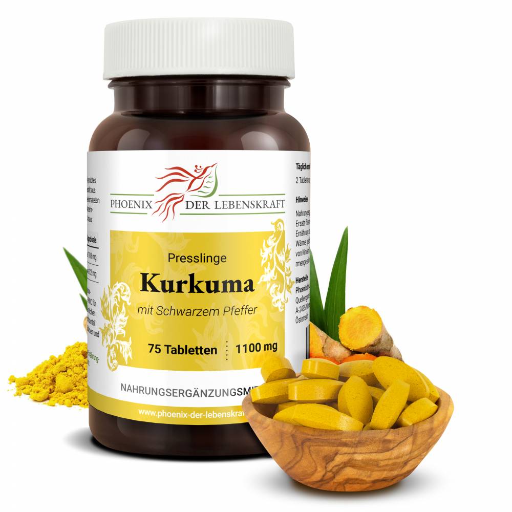 Kurkuma und schwarzer Pfeffer, 660 mg Wirkstoff