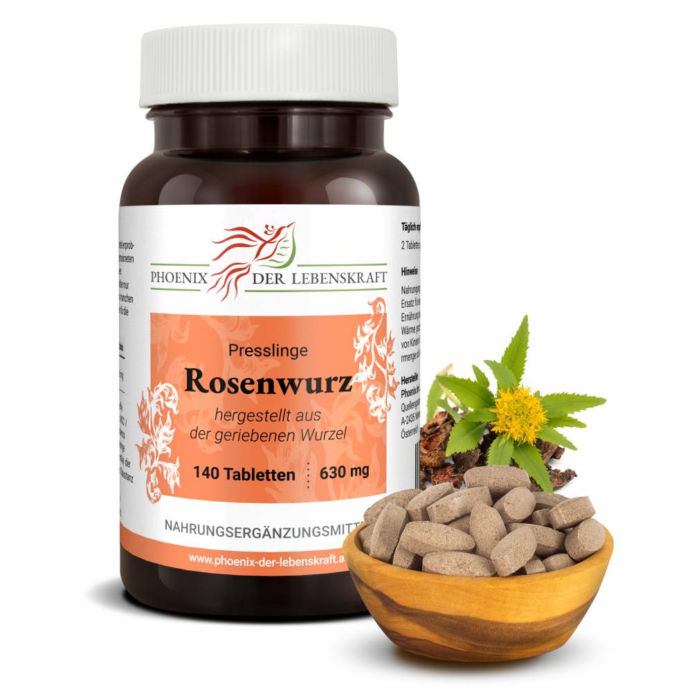 Rosenwurz (Rhodiola rosea) - Tabletten, 378 mg Wirkstoff