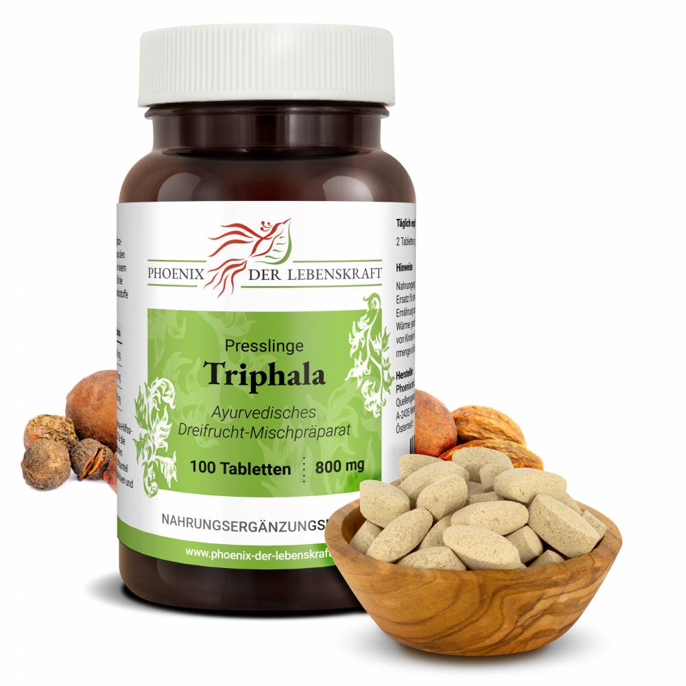 Triphala Tabletten, 800 mg 