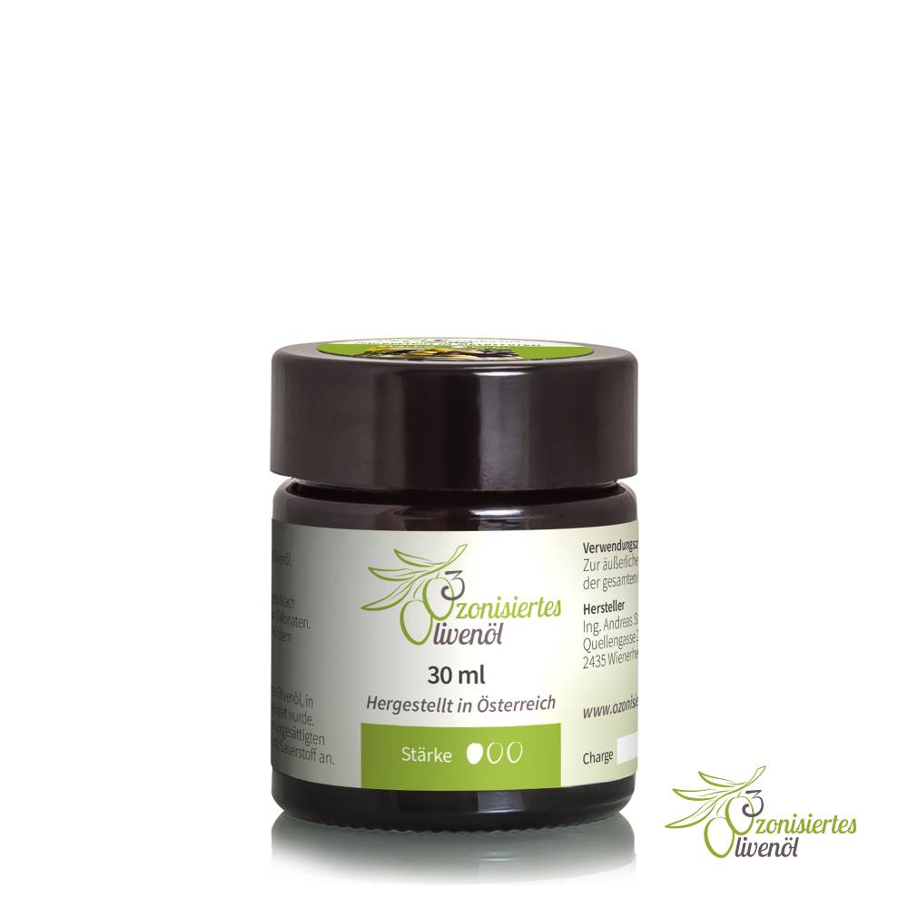 Ozonisiertes Olivenöl - leicht - 30ml