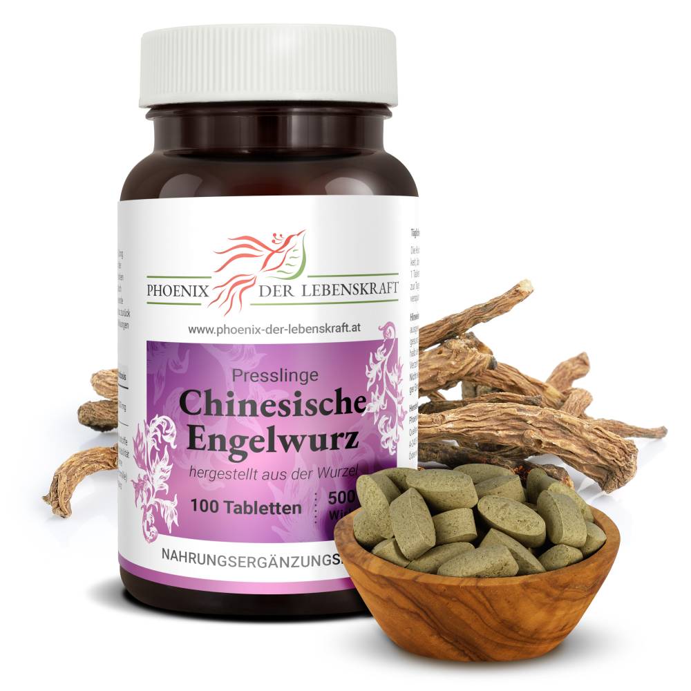 Chinesische Engelwurz (Angelica sinensis) Tabletten, 500 mg Wirkstoff