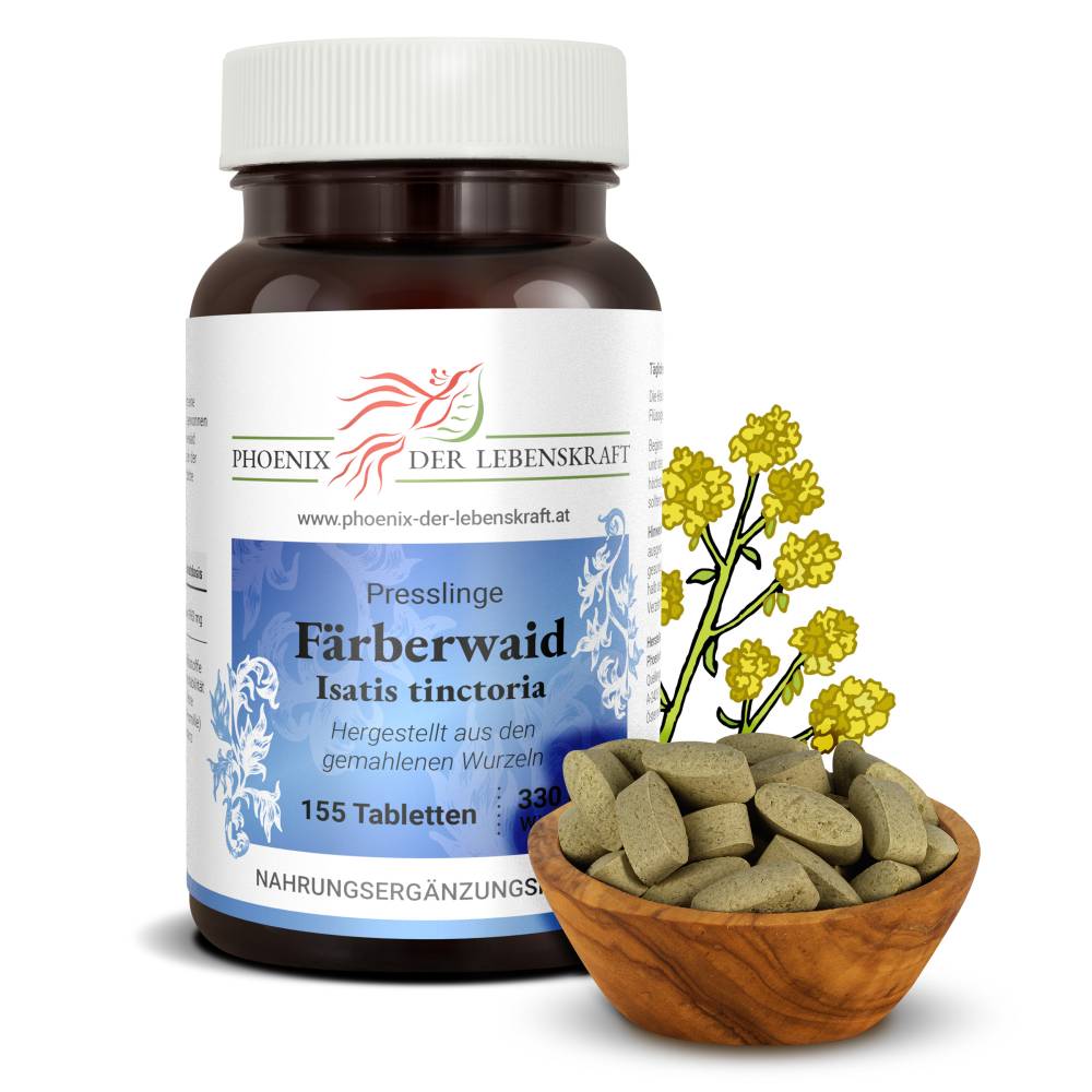 Färberwaid (Isatis tinctoria) - Tabletten, 330 mg Wirkstoff